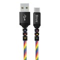 Snug USB To Type C Rainbow Cable 1.2M