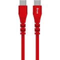 Snug Type C To Type C Silicone Cable 1.2m - Red
