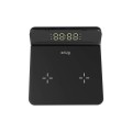 Snug Wireless Clock Duo 10W Charging Pad - Black