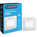 Switched 120 Lumen LED Light Switch - White