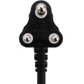 Switched 20m BTB Extension Cable/Cord/Lead Multiplug Light Duty - Black