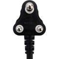 Switched 10m SBS Extension Cable/Cord/Lead Multiplug Light Duty - Black