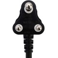 Switched 3m SBS Extension Cable/Cord/Lead Multiplug Light Duty - Black