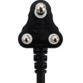 Switched 5m SBS Extension Cable/Cord/Lead Multiplug Light Duty - Black