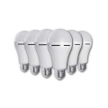 Elecstor 7W E27 Rechargeable & Dimmable Globe 1200mah A60 (6 Pack) - White