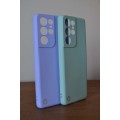 Toni Twin Silicone Case Samsung Galaxy S21 Ultra 5G - Violet/Turquoise