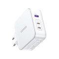 UGreen 3 Port GAN 140W PD Wall Charger - White