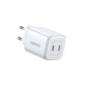 UGreen 2 Port GAN 45W PD Wall Charger - White