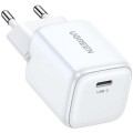 UGreen 1 Port GAN 20W PD Wall Charger - White