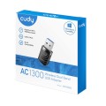 Cudy WU1300S AC1300 High Gain USB Wi-Fi Adapter - Black