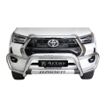 Toyota Hilux Nudge Bar Tri Bumper Stainless 2020+ NO PDC Oval Range (Artav)