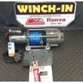 Runva winch 12v with synthetic rope (4 500LBS = 2 041KG) With or Without Wireless remote