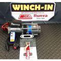 Runva winch 12v with synthetic rope (3 500LBS = 1 588KG) With or Without Wireless remote