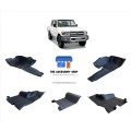 Toyota Landcruiser 76 / 79 Series Heavy Duty mat set rubber Moulded (includes 2024 Model)