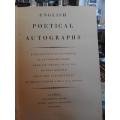 English Poetical Autographs  edited by Desmond Flower and A.N.L. Munby (Limited edition)