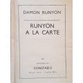 Runyon A La Carte - Damon Runyon