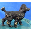 Brass poodle dog figurine