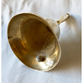 Brass bell with brass handle 22cms tall