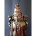 Carved Wooden Indian Eastern Deity