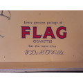 Cigarette Packet Flag Cigarettes 50's - Wills - empty - 1 box