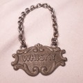 Decanter label - Pewter Whisky embossed