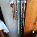 16 Vintage plastic necklaces and some bracelets