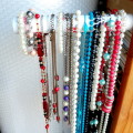 16 Vintage plastic necklaces and some bracelets