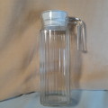 Arc Arcopal glass jug - ribbed square french glass