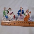 salt and pepper set - figurines of victorian lady and gentleman