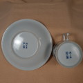 Small duo oriental cup and saucer demi tasse