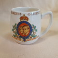 Commemorative Mug Coronation 1937 Queen Elizabeth to George V1 th Burleigh