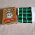 Sewing cotton thread - Leoncini  - original box -12 rolls x 91m each Green