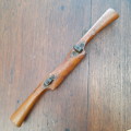 Vintage spokeshave - wood with brass fittings
