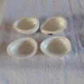 Mini porcelain eggs - Coalport fine china - trinket boxes floral lidded