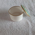 Pill Box trinket box - spode - ceramic with lid - fine bone china angel