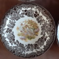 4 Royal Worcester Saucers - Game Series - pheasant and quail Palissey