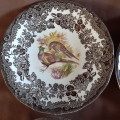 4 Royal Worcester Saucers - Game Series - pheasant and quail Palissey