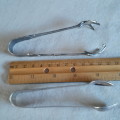 2 Silver plate tongs - Ice and sugar