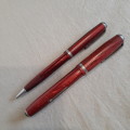 Pen and pencil set 1950's? Esterbrook 5" Swirl Pattern.