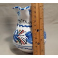 Jug - Blue and White Mexican Talverna handcrafted
