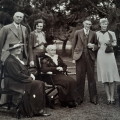 1930's photograph - family black and white - 20 cms wide