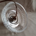 Czech Bohemian Glass Lamp Base - cut lead crystal