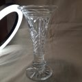 Lead Crystal hand cut glass vase - Vintage no damage
