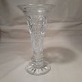 Lead Crystal hand cut glass vase - Vintage no damage