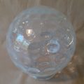 Opalescent art Glass light Globe pendant light or standing lamp dimpled