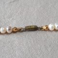 Pearl Necklace with brass barrel clasp  39 cms long