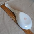Oriental bowl and rice spoon - hand painted