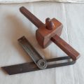 woodworking tools - Mortice gauge plus adjustable Metal T square