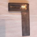 Carpenters T Square - Small wood brass and steel - 15cms Stanley?