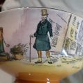 Royal doulton Dickens Ware Bowl - some damage  19cms dia